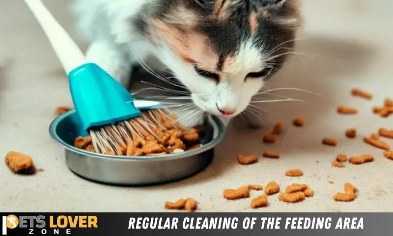 Regular cleaning of the feeding area