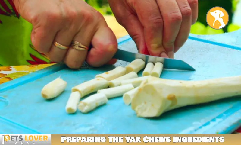 Preparing The Yak Chews IngredientsPreparing The Yak Chews Ingredients